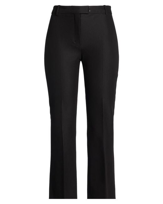 Max Mara Black Pants Viscose, Cotton, Elastane