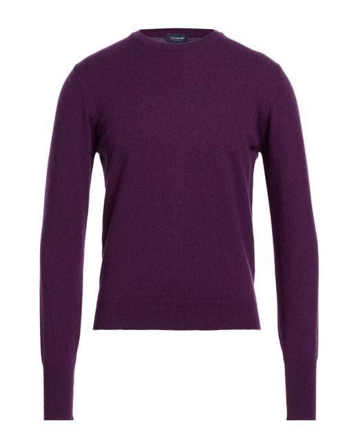 Drumohr Purple Jumper for men