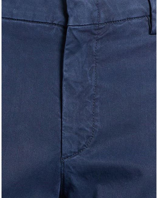 Eleventy Blue Pants Cotton, Lyocell, Silk, Elastane for men