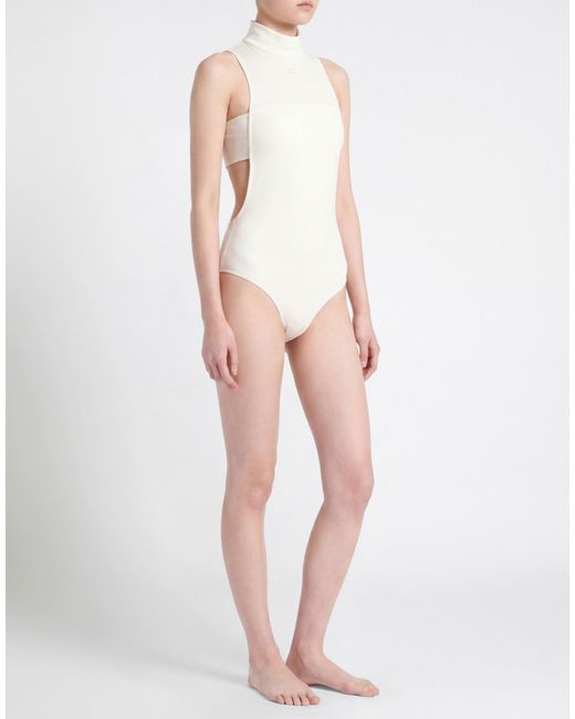Courreges White Bodysuit Viscose, Elastane