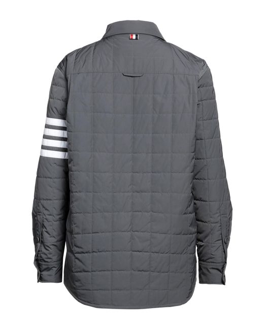 Thom Browne Gray Down Jacket for men