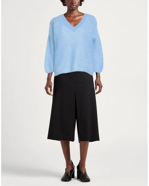 Ottod'Ame Blue Sweater Mohair Wool, Polyamide, Elastane