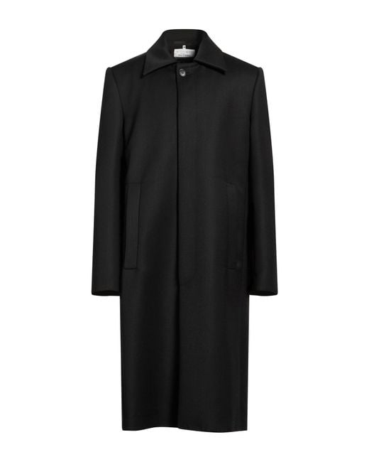 MM6 by Maison Margiela Black Coat Polyester, Virgin Wool for men
