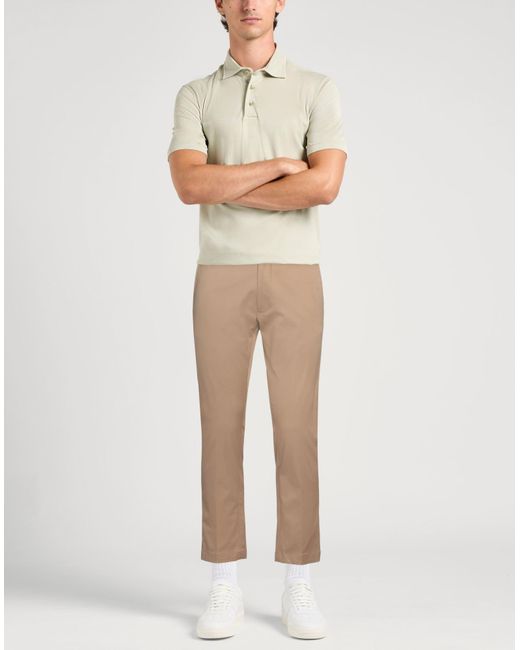 Low Brand Natural Sand Pants Cotton, Elastane for men