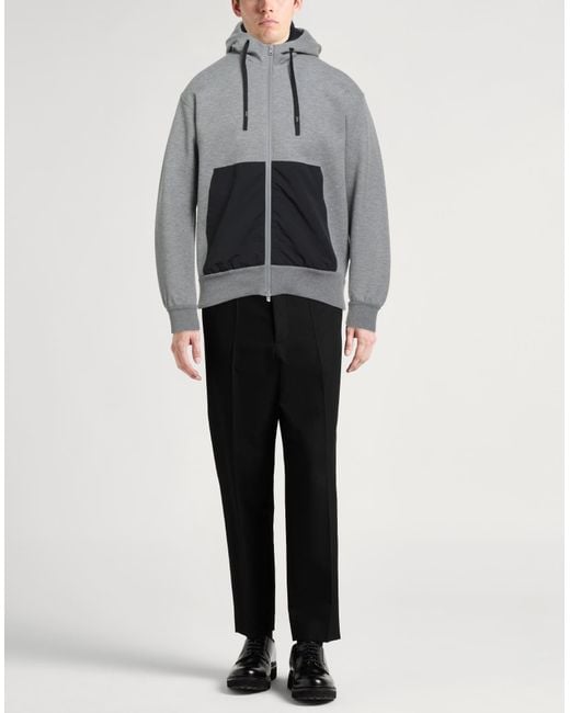 Herno Gray Sweatshirt Cotton, Polyester for men