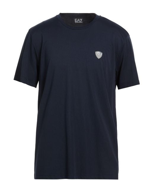 EA7 Blue T-Shirts for men