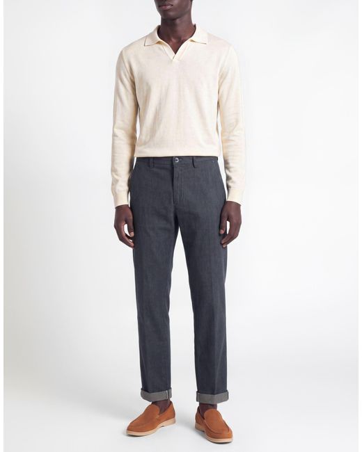 Mason's Blue Pants Cotton, Elastane for men