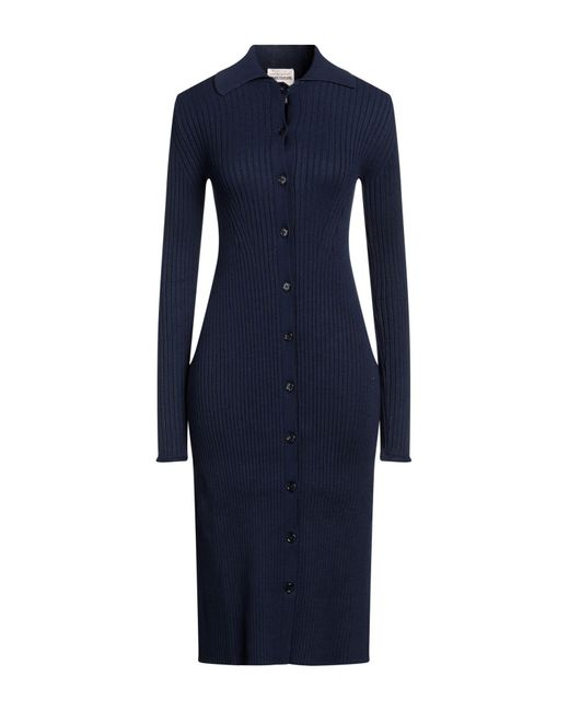 Semicouture Blue Midi Dress