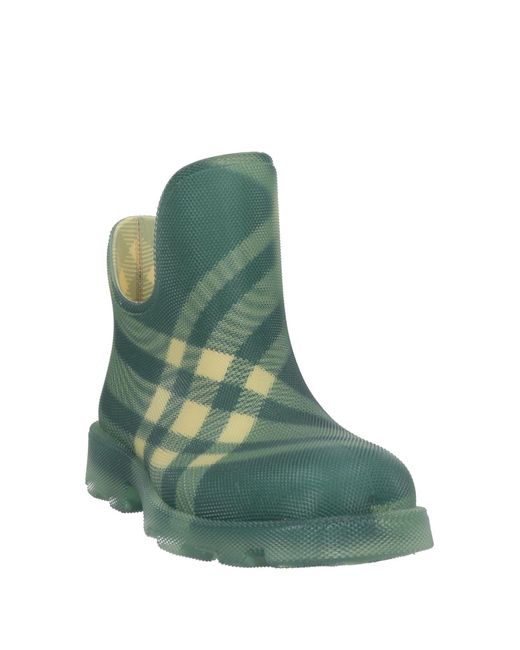 Burberry Green Military Ankle Boots Rubber for men