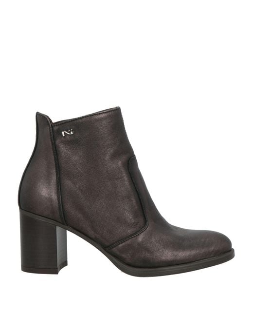 Nero Giardini Brown Ankle Boots Leather