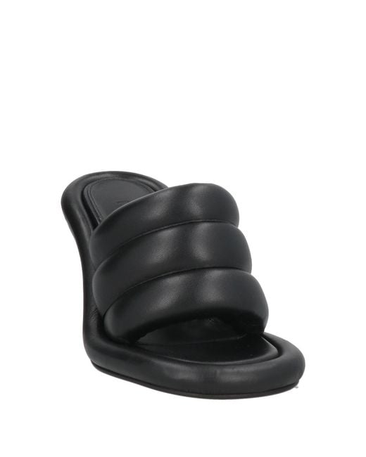 J.W. Anderson Black Sandals Leather