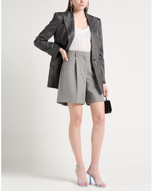 Burberry Gray Light Shorts & Bermuda Shorts Wool