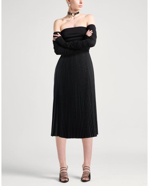 Helmut Lang Black Midi Skirts