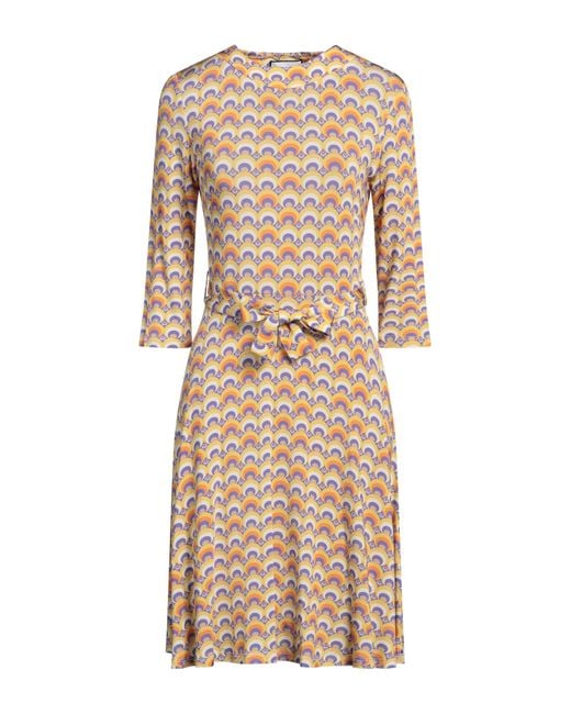 THE ABITO Milano Natural Midi Dress Viscose, Elastane