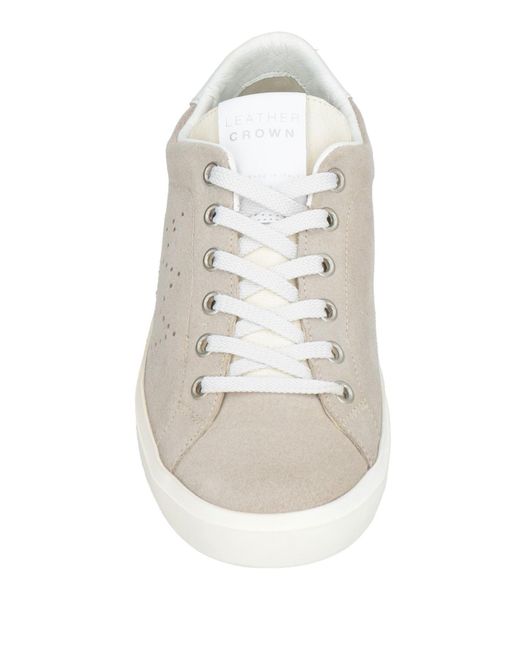 Sneakers Leather Crown de color White