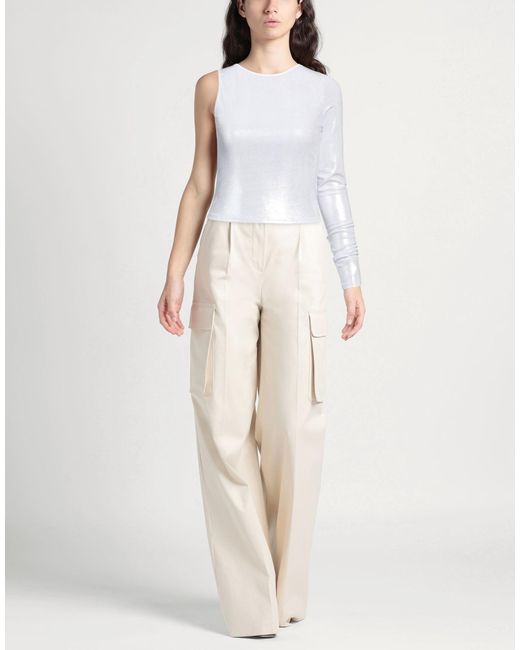 Chiara Ferragni White Top Polyester, Elastane
