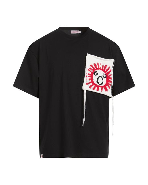 Charles Jeffrey Black T-Shirt Organic Cotton for men