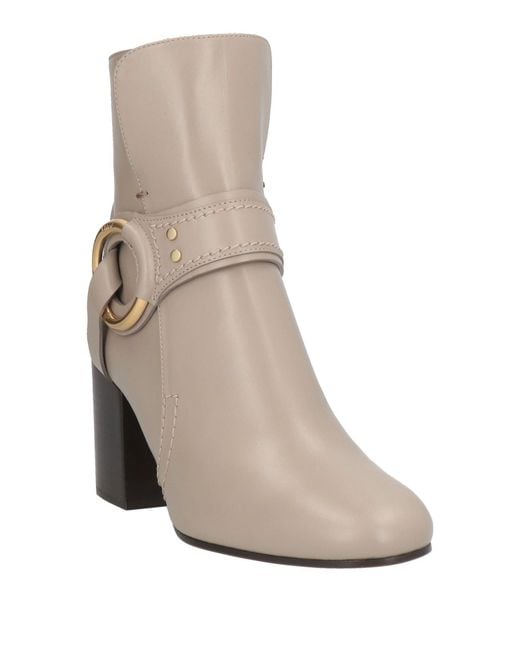 Chloé Natural Ankle Boots