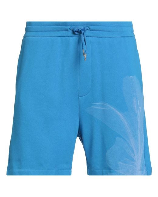 ARMANI EXCHANGE Blue Azure Shorts & Bermuda Shorts Cotton, Polyester for men