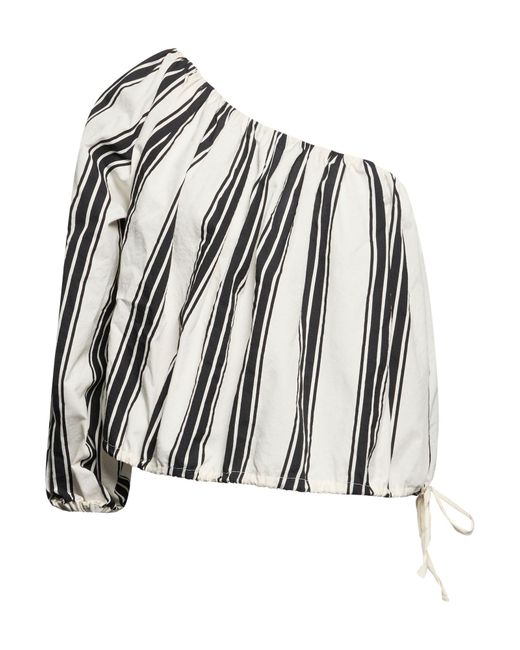 Philosophy Di Lorenzo Serafini White Ivory Top Cotton, Polyamide