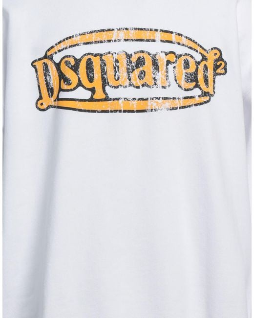 DSquared² White Sweatshirt Cotton, Elastane for men