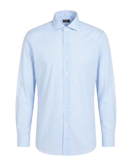Barba Napoli Blue Culto Light Shirt Cotton, Polyester, Elastane for men