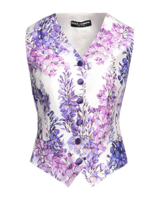 Dolce & Gabbana Purple Waistcoat