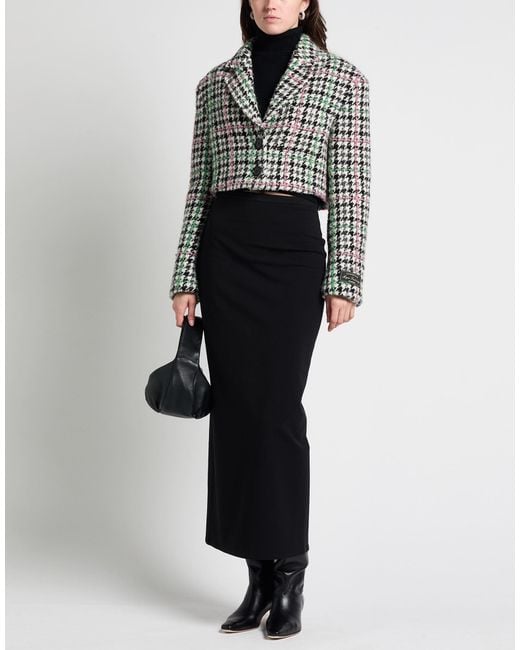 MSGM Black Blazer Acrylic, Polyester, Wool, Alpaca Wool