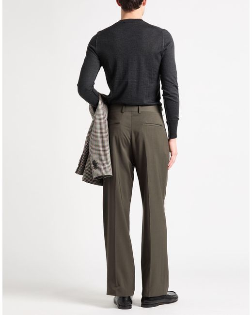 Fendi Gray Dark Pants Virgin Wool for men