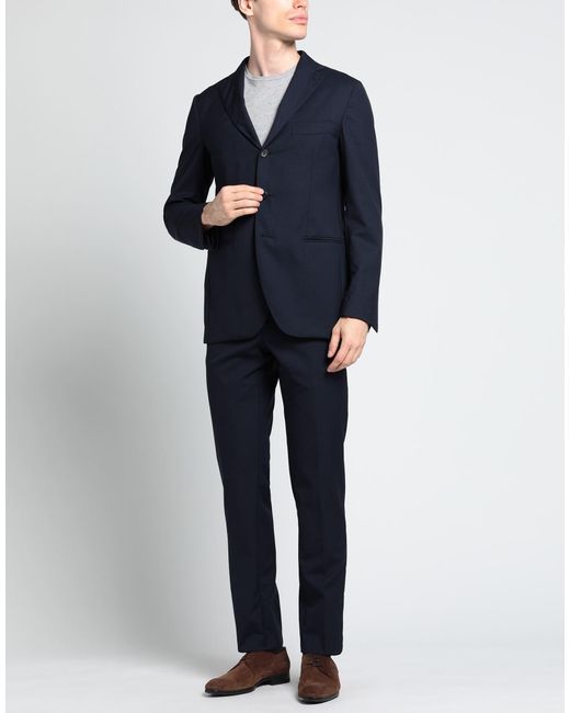Giampaolo Blue Suit Virgin Wool for men