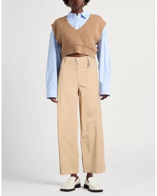 Jijil Natural Sand Pants Cotton, Elastane