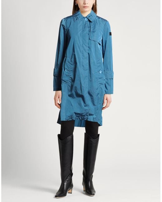 Peuterey Blue Overcoat & Trench Coat