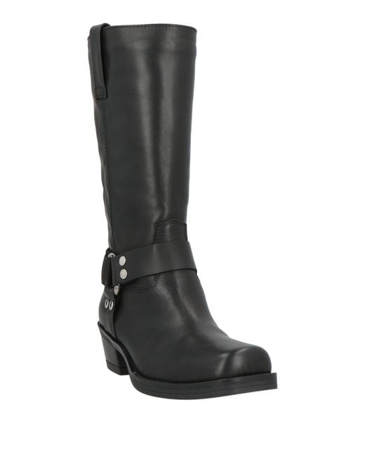 Anima Black Boot Leather