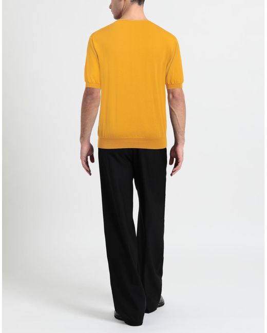 Hōsio Yellow Ocher Sweater Cotton for men