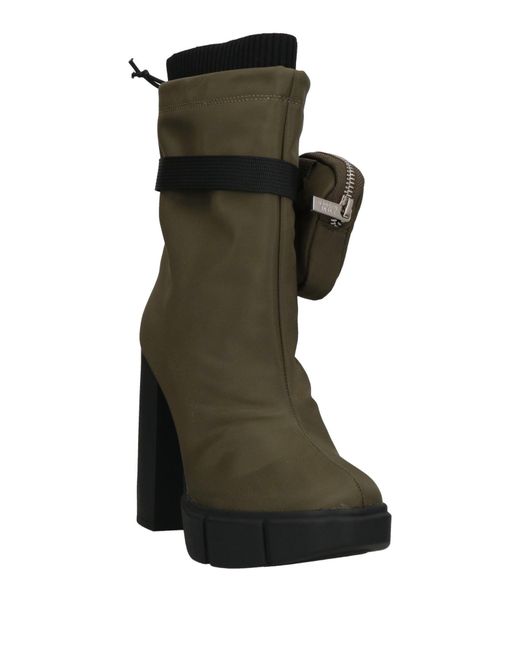 Steve Madden Green Ankle Boots