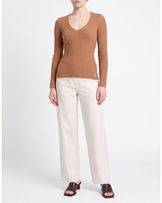 Dixie Brown Camel Sweater Viscose, Polyester, Polyamide
