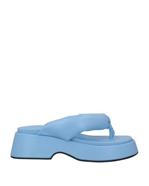Ganni Blue Thong Sandal