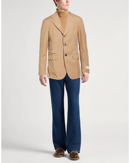 Massimo Alba Natural Sand Blazer Cotton for men