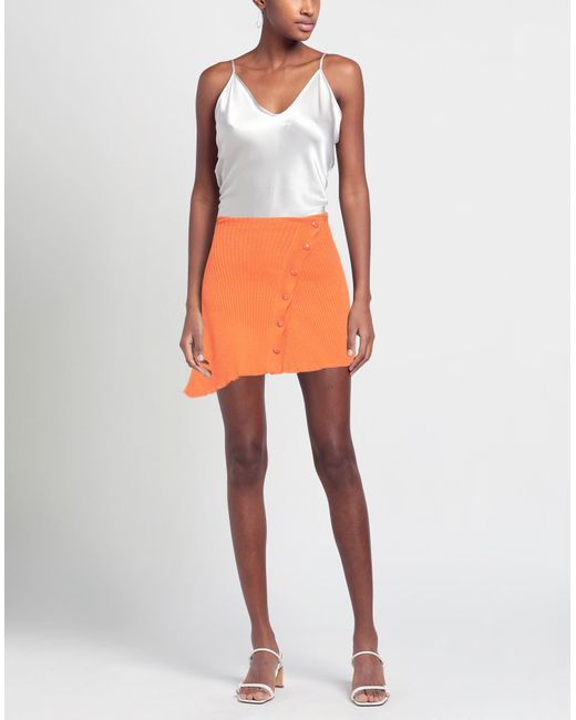 Courreges Orange Mini Skirt
