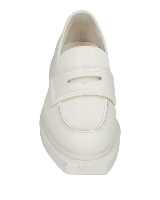 3Juin White Loafers