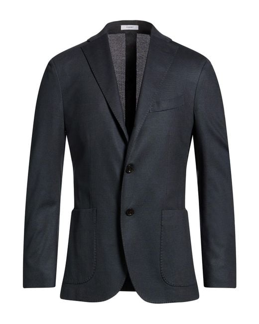 Boglioli Blue Midnight Blazer Cotton for men