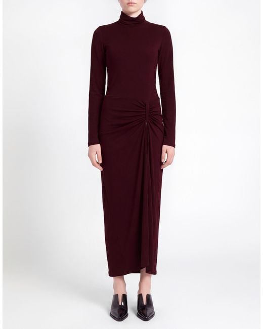 Kontatto Red Maxi Dress Polyester, Elastane