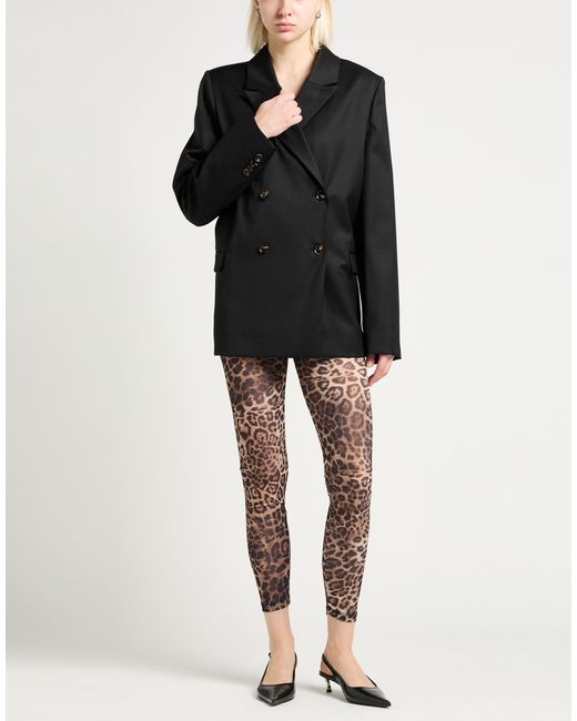 Ganni Black Blazer Recycled Polyester, Wool, Elastane