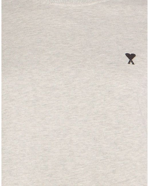 AMI White Sweatshirt Cotton, Elastane