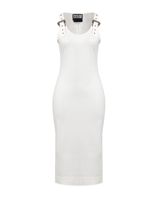 Versace White Midi Dress