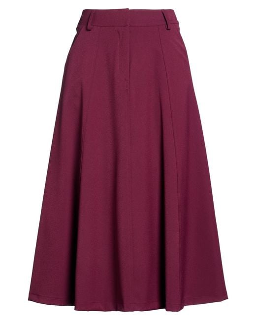 Shirtaporter Purple Midi Skirt