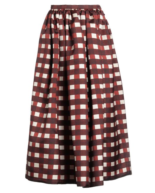 Prada Red Maxi Skirt