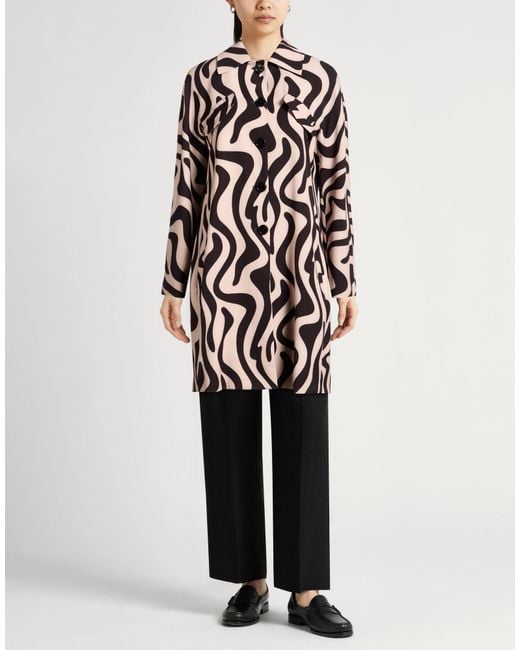 Liu Jo White Overcoat & Trench Coat Polyester, Elastane