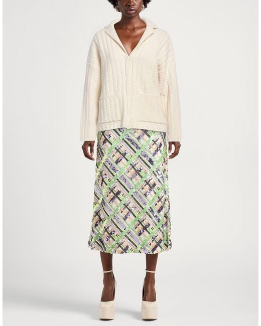 Sportmax Natural Cream Cardigan Wool, Polyamide