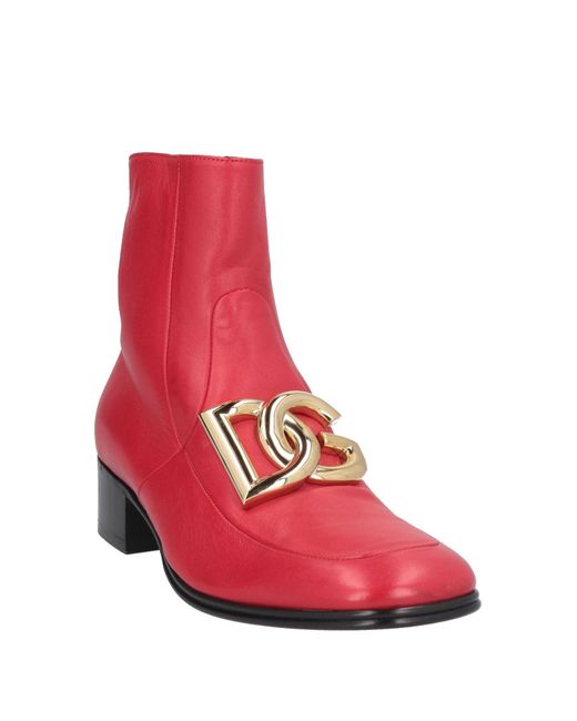 Dolce & Gabbana Pink Ankle Boots for men